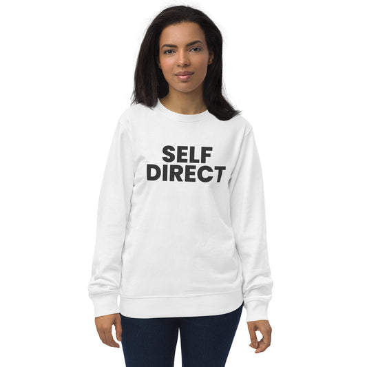 Self Direct White Sweatshirt